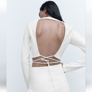 Zara Open Back Crop Top